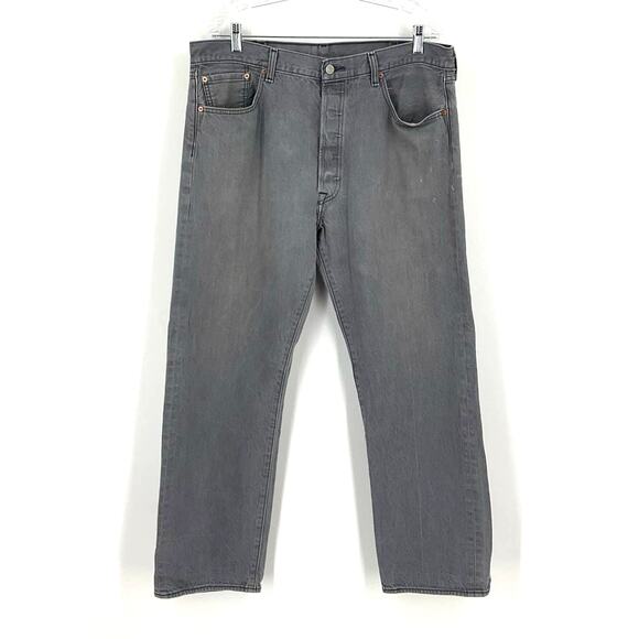 Levi’s 501's Jeans Gray Men’s Size 40x32 Button Fly - Picture 11 of 11
